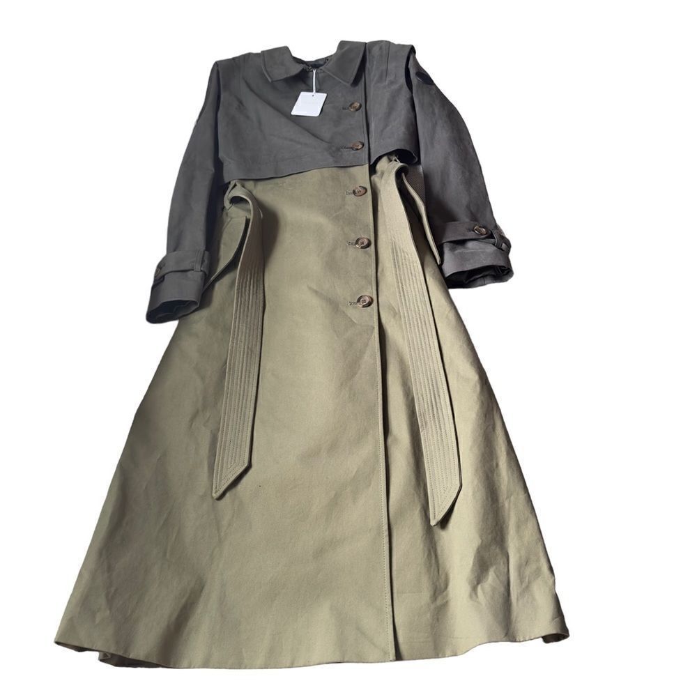 Ted Baker Edennn Colour Blocked Cotton Mac Size 2 NWT - Picture 5 of 16